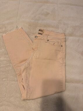 Blue Spice Peach Cropped Jeans
